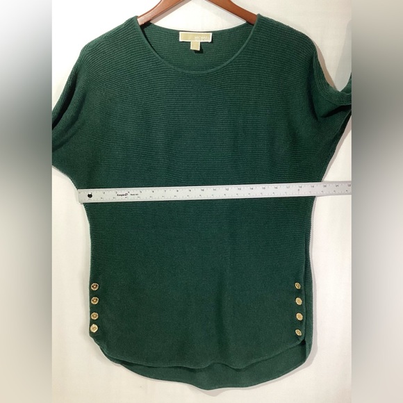 Michael Kors Woman’s Sweater Top Size M Color Green Long Sleeves Knit - Picture 12 of 12